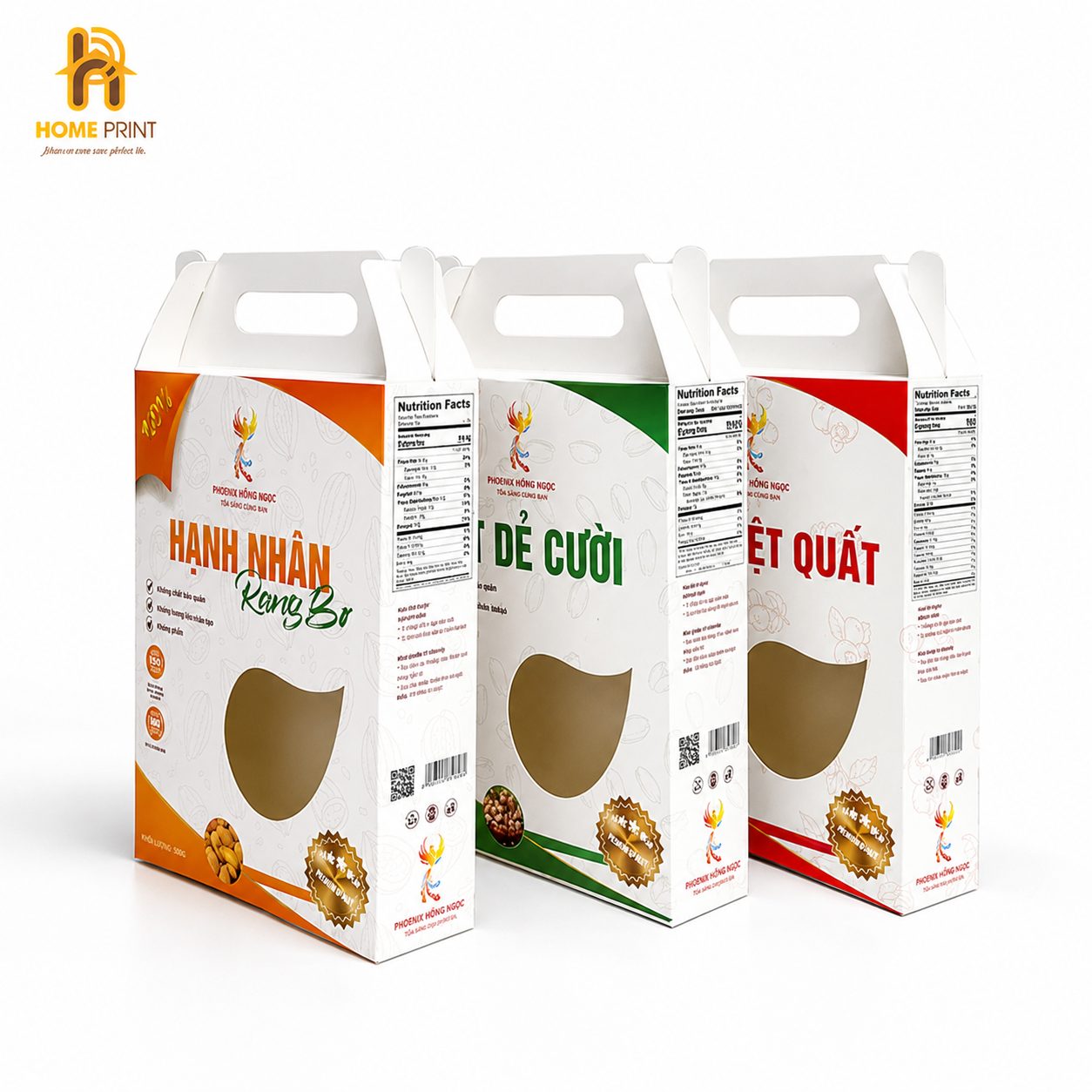 In Hộp Giấy Đựng Hạt Ngũ Cốc