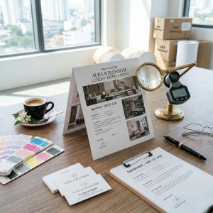 Ấn phẩm in brochure doanh nghiệp thiết kế sang trọng giúp nâng tầm hình ảnh công ty.