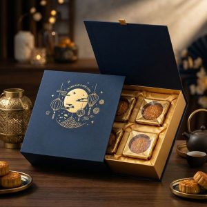 Bảng báo giá in Trung Thu cao cấp ép kim nhũ vàng giúp nâng tầm giá trị món quà doanh nghiệp.