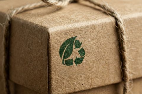 Bề mặt nguyên bản và mực in gốc thực vật an toàn của bao bì giấy thân thiện môi trường.