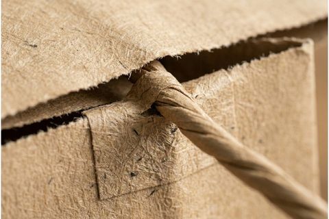 Chi tiết quai giấy xoắn thân thiện môi trường và chắc chắn khi đặt in túi giấy kraft.