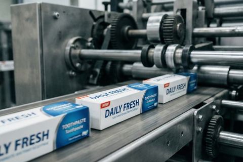 Độ chính xác của khuôn bế và chất lượng đồng đều trên dây chuyền in hộp FMCG tự động.