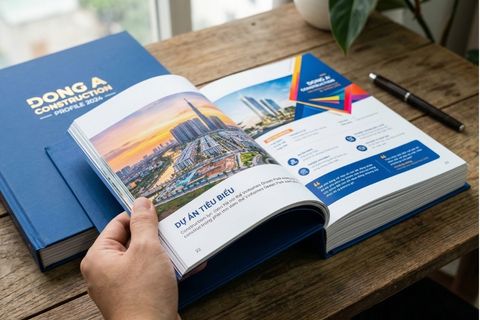 Giải pháp in ấn cho công ty tối ưu chi phí với các ấn phẩm tiếp thị, catalogue và hồ sơ năng lực sắc nét.