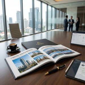 Giải pháp in catalogue doanh nghiệp cao cấp giúp nâng tầm hình ảnh chuyên nghiệp khi gặp gỡ đối tác.