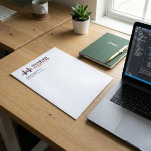 Giải pháp in phong bì in logo sắc nét giúp khẳng định uy tín và sự chuyên nghiệp của doanh nghiệp.