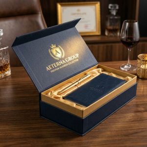 Giải pháp sản xuất hộp cứng cao cấp doanh nghiệp sang trọng giúp nâng tầm vị thế thương hiệu.