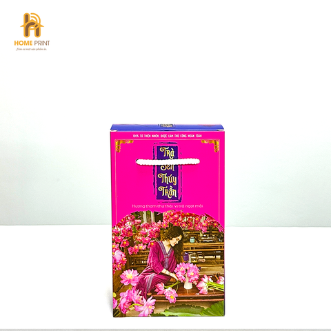 In Hộp Giấy Đựng Trà Sen - Ảnh 3
