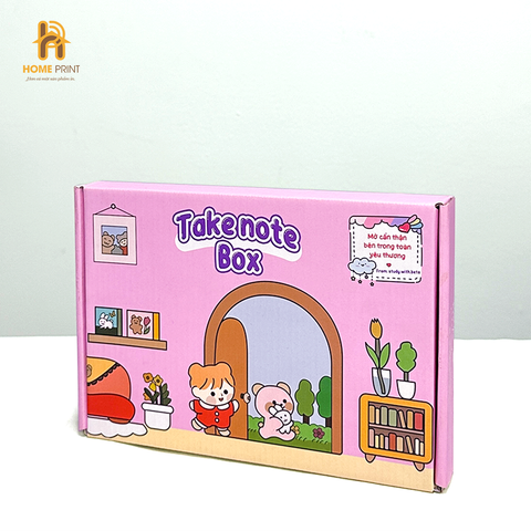 In Hộp Giấy Đựng Take Note