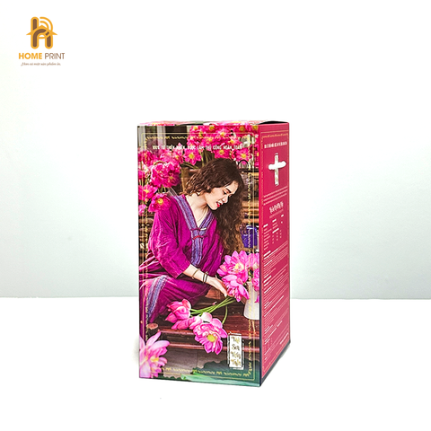 In Hộp Giấy Đựng Trà Sen