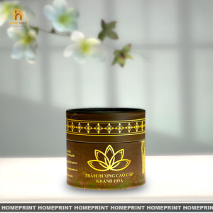 Hộp Giấy Trụ Tròn Đựng Trầm Hương Cao Cấp Khánh Hòa