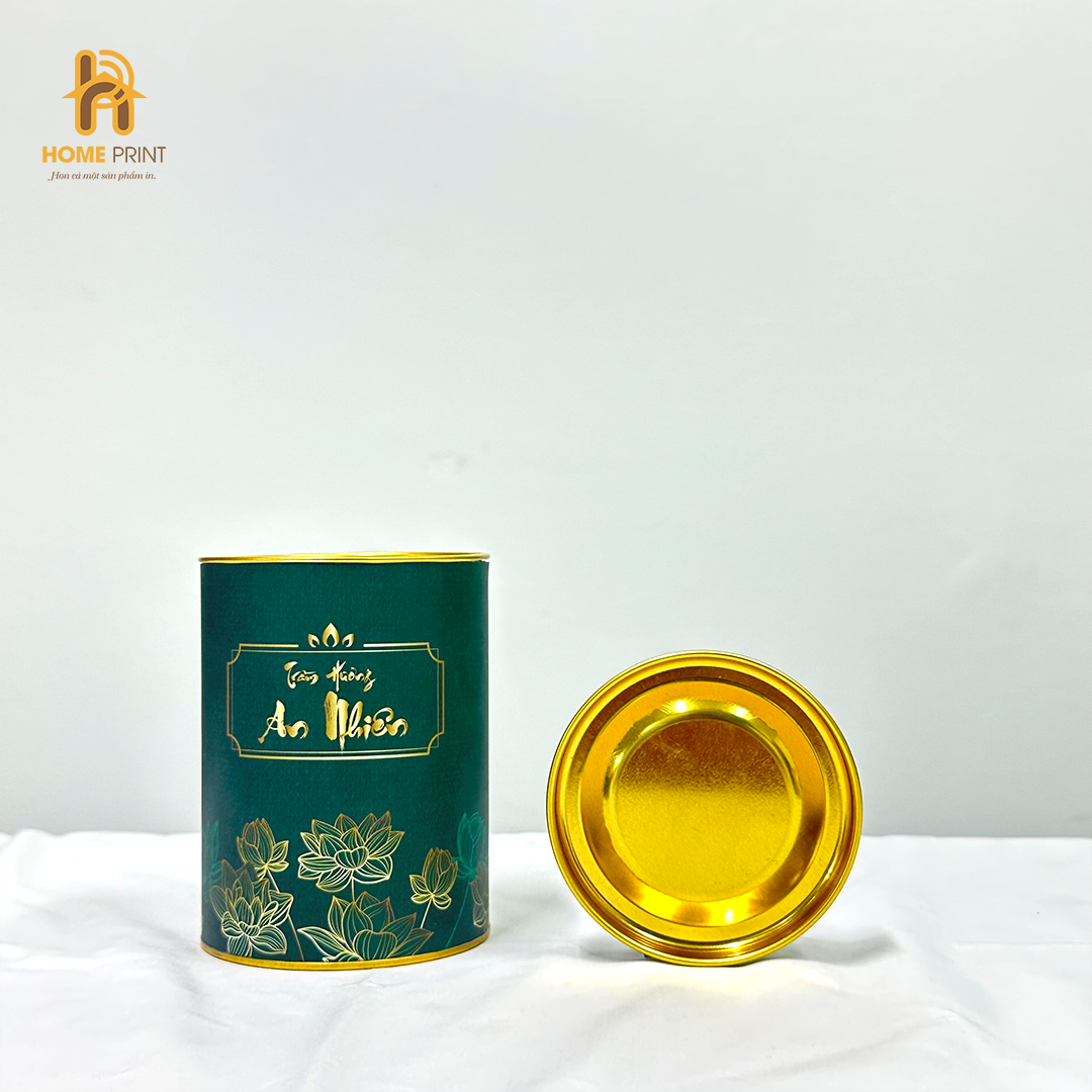 Hộp Giấy Trụ Tròn Đựng Trầm Hương An Nhiên