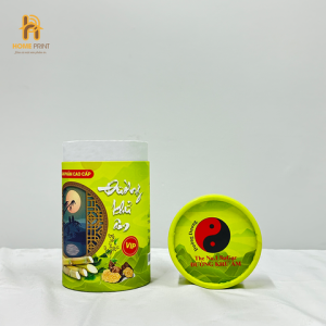 Hộp Giấy Trụ Tròn Đựng Đường Khử Âm Đường Dương