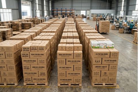 Năng lực in bao bì Hà Nội số lượng lớn với các mẫu thùng carton, hộp sóng bế dán tự động chuẩn xác.