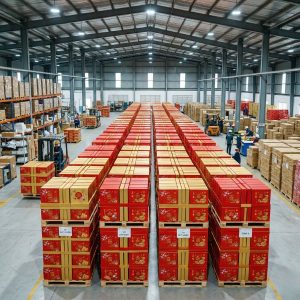 Quy mô nhà xưởng hiện đại đáp ứng tiến độ dịch vụ in hộp quà tết số lượng lớn cho doanh nghiệp.