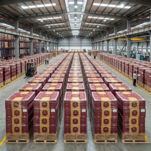 Quy mô nhà xưởng hiện đại đáp ứng tiến độ dịch vụ in hộp bánh trung thu số lượng lớn cho doanh nghiệp.