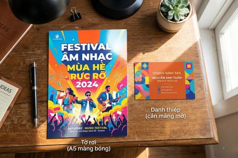 So sánh hiệu ứng thị giác giữa kỹ thuật cán màng bóng và cán màng mờ sau in.