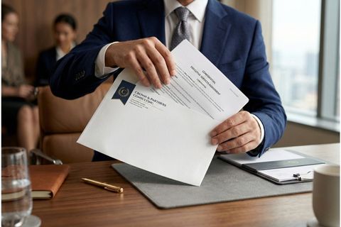 Ứng dụng chiếc phong bì doanh nghiệp khổ lớn A4 để đựng hợp đồng trong các giao dịch quan trọng.