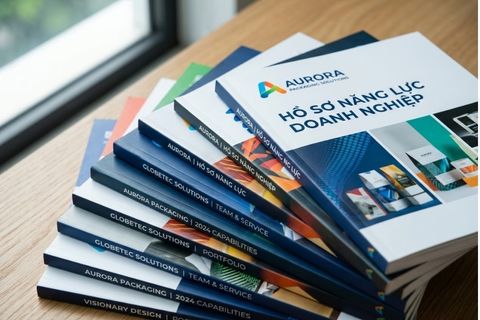 Xưởng in ấn Cầu Giấy sản xuất catalogue, hồ sơ năng lực sắc nét bằng công nghệ in offset hiện đại.