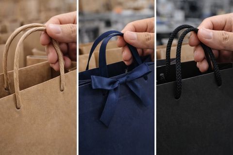 Các loại quai xách túi giấy phổ biến tại xưởng làm túi giấy
