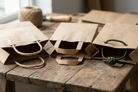 Các loại quai xách bền bỉ tại xưởng sản xuất túi giấy kraft