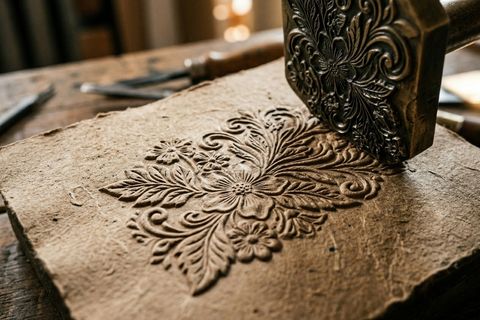 Nghệ thuật dập nổi 3D tinh xảo khi làm túi giấy đựng quà