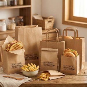 mẫu túi giấy thực phẩm an toàn cho nhà hàng