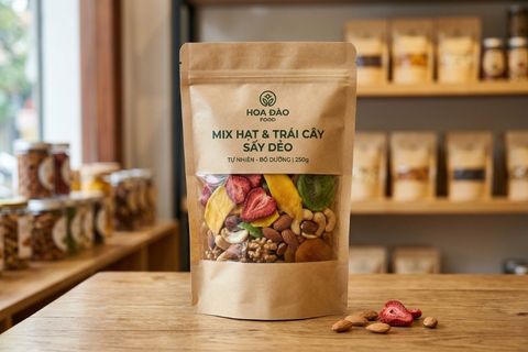 túi giấy thực phẩm có cửa sổ mica trong suốt kích thích vị giác