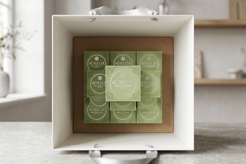 Cấu trúc đáy túi giấy chắc chắn với tấm lót chịu tải cho hộp bánh cố