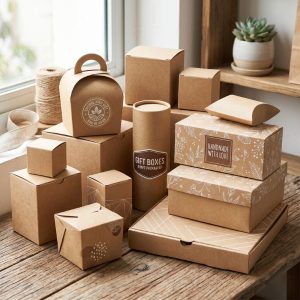 Hộp giấy kraft có sẵn đa dạng kích thước tại nhà máy HomePrint.