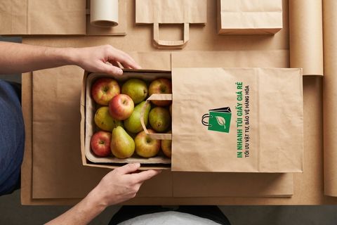 Sự vừa vặn tuyệt đối của bao bì khi in nhanh túi giấy giá rẻ.