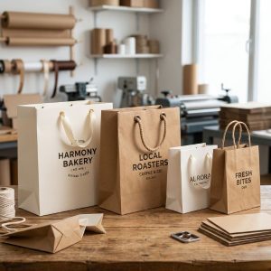 Các thành phần tạo nên kết cấu túi giấy siêu chịu tải trọng cho doanh nghiệp.