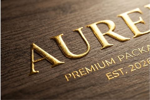 Kỹ thuật gia công ép kim nhũ Vàng và dập nổi khối 3D trên túi giấy cao cấp