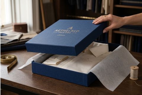 Cấu trúc hộp nắp âm dương đanh cứng dùng in hộp giấy thời trang.