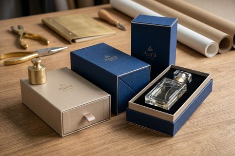 In hộp giấy mỹ thuật nước hoa