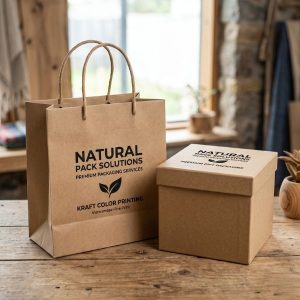 Các mẫu in màu trên giấy kraft mộc mạc và chắc chắn cho doanh nghiệp.