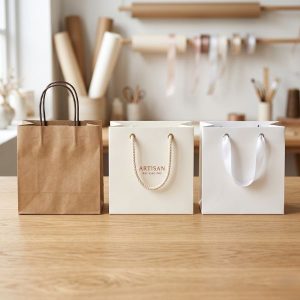 Các mẫu in túi giấy chất lượng cao đa dạng chất liệu từ Ivory đến Kraft.