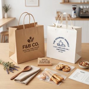 Các mẫu in túi giấy đựng thực phẩm an toàn và sang trọng tại HomePrint.