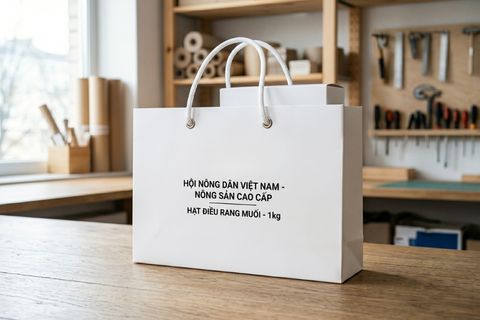 Mẫu làm túi giấy đơn giản đến từ nhà Homeprint