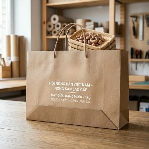 Mẫu làm túi giấy đơn giản đến từ nhà Homeprint