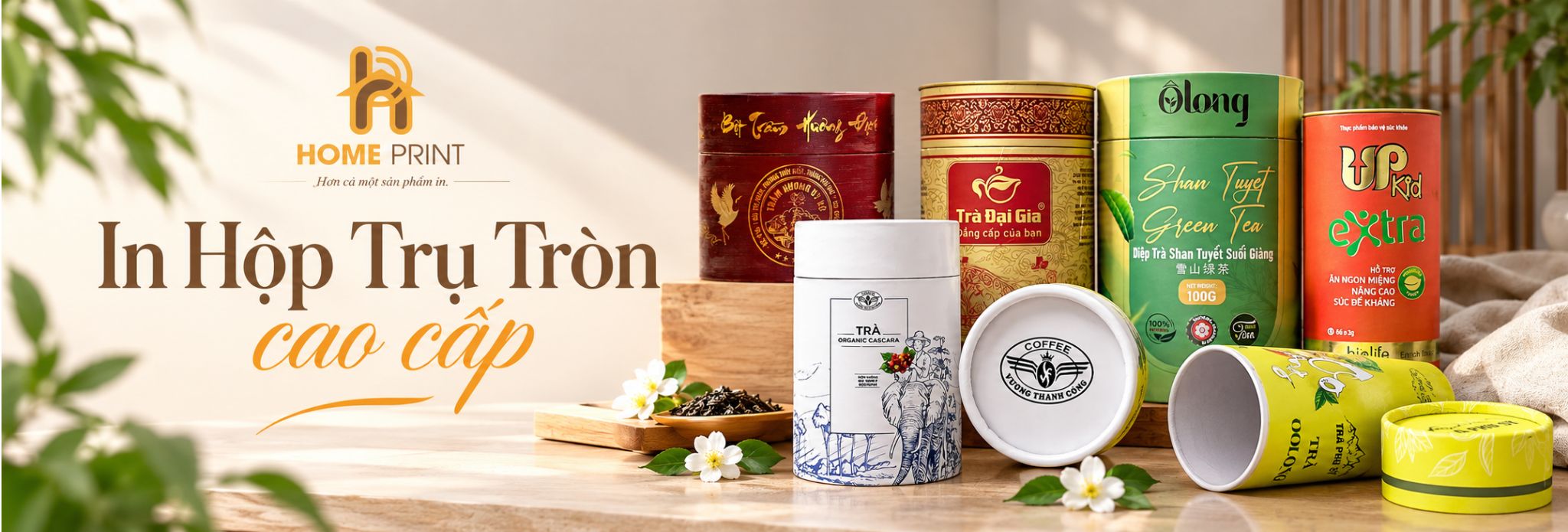 In hộp Trụ Tròn