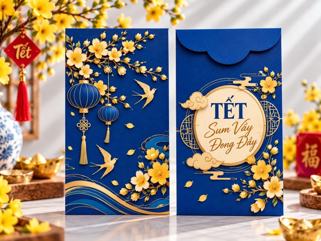 In lì xì tết - Mẫu Tết Đong Đầy