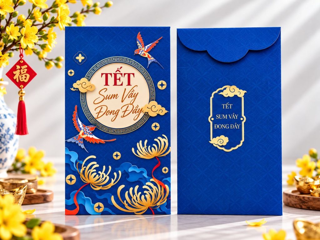 In lì xì tết - Mẫu Tết Đong Đầy